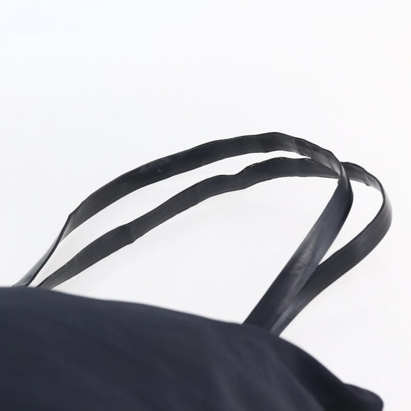 PRADA Tote Bag Nylon Navy Silver Auth bs30571