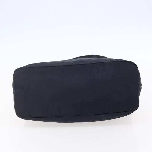 PRADA Tote Bag Nylon Navy Silver Auth bs30571