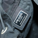 PRADA Backpack Nylon Black Silver Auth bs30573-18