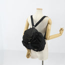 PRADA Backpack Nylon Black Silver Auth bs30573-25