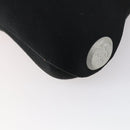 CHANEL Hip bag Shoulder Bag cotton 2way Black CC Auth bs30575-18