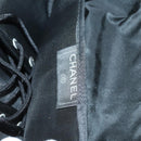 CHANEL Hip bag Shoulder Bag cotton 2way Black CC Auth bs30575-21