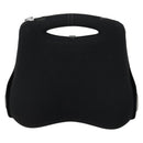 CHANEL Hip bag Shoulder Bag cotton 2way Black CC Auth bs30575-13