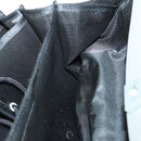 CHANEL Hip bag Shoulder Bag cotton 2way Black CC Auth bs30575-22