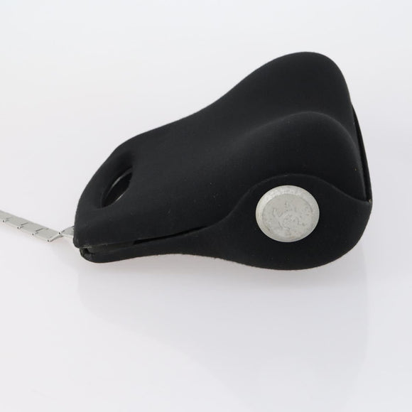 CHANEL Hip bag Shoulder Bag cotton 2way Black CC Auth bs30575