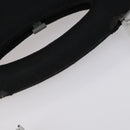 CHANEL Hip bag Shoulder Bag cotton 2way Black CC Auth bs30575-8