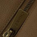 CHANEL Matelasse COCO Mark Chain Tote Bag Caviar Skin Beige Gold CC Auth bs30576-9