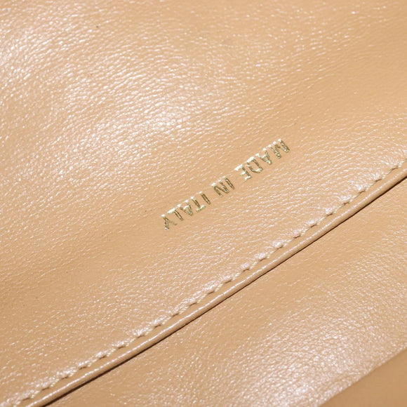 CHANEL Matelasse COCO Mark Chain Tote Bag Caviar Skin Beige Gold CC Auth bs30576