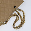 CHANEL Matelasse COCO Mark Chain Tote Bag Caviar Skin Beige Gold CC Auth bs30576-7