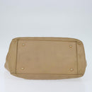 CHANEL Matelasse COCO Mark Chain Tote Bag Caviar Skin Beige Gold CC Auth bs30576-5