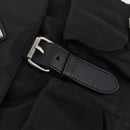PRADA Backpack Nylon Black Silver Auth bs30578-8