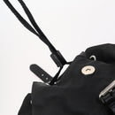 PRADA Backpack Nylon Black Silver Auth bs30578-9