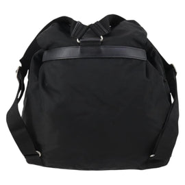 PRADA Backpack Nylon Black Silver Auth bs30578 - 0