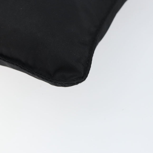 PRADA Shoulder Bag Nylon Black Silver Auth bs30579