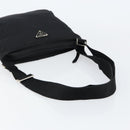 PRADA Shoulder Bag Nylon Black Silver Auth bs30579-7
