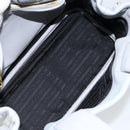 PRADA Small Tote Bag Punching leather Gray Gold Auth bs30580-16