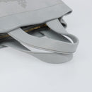 PRADA Small Tote Bag Punching leather Gray Gold Auth bs30580-7