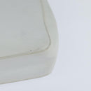 Salvatore Ferragamo Gancini Hand Bag Leather 2way White Silver Auth bs30581-10