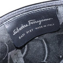 Salvatore Ferragamo Gancini Hand Bag Leather 2way White Silver Auth bs30581-12