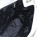 Salvatore Ferragamo Gancini Hand Bag Leather 2way White Silver Auth bs30581-18