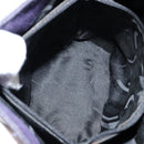 Salvatore Ferragamo Vala Hand Bag Suede Purple Gold Auth bs30582-11