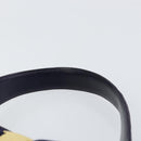 Salvatore Ferragamo Vala Hand Bag Suede Purple Gold Auth bs30582-8