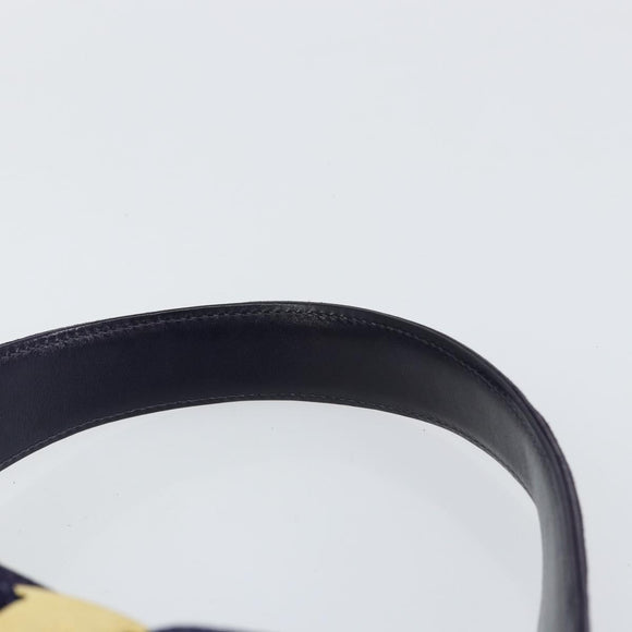 Salvatore Ferragamo Vala Hand Bag Suede Purple Gold Auth bs30582