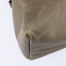 BVLGARI Tote Bag Leather Champagne Gold Auth bs30583-15