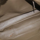 BVLGARI Tote Bag Leather Champagne Gold Auth bs30583-10