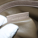 BVLGARI Tote Bag Leather Champagne Gold Auth bs30583-12