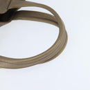 BVLGARI Tote Bag Leather Champagne Gold Auth bs30583-7