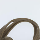 BVLGARI Tote Bag Leather Champagne Gold Auth bs30583-8