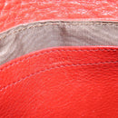 Chloe Lily Shoulder Bag Leather 2way Red Gold Auth bs30584-18