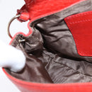 Chloe Lily Shoulder Bag Leather 2way Red Gold Auth bs30584-20