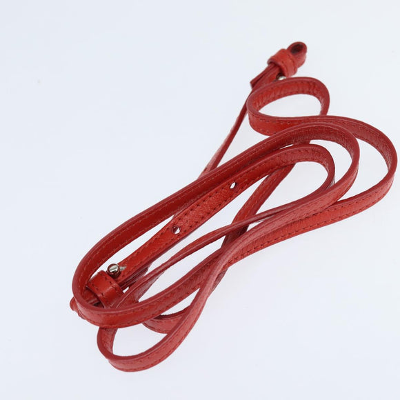 Chloe Lily Shoulder Bag Leather 2way Red Gold Auth bs30584