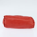 Chloe Lily Shoulder Bag Leather 2way Red Gold Auth bs30584-5