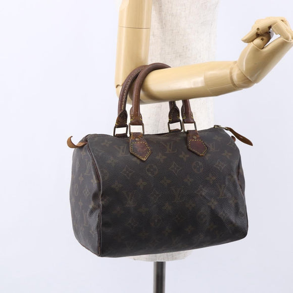 LOUIS VUITTON Monogram Speedy 25 Hand Bag M41528 LV Auth bs30587