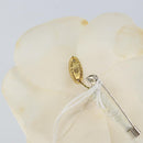 CHANEL Camelia Brooch Nylon White CC Auth bs30592-4