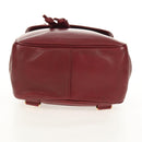 CHANEL Backpack Caviar Skin Red Gold CC Auth bs30593V-10