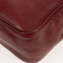 CHANEL Backpack Caviar Skin Red Gold CC Auth bs30593V-12