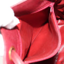 CHANEL Backpack Caviar Skin Red Gold CC Auth bs30593V-23