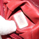 CHANEL Backpack Caviar Skin Red Gold CC Auth bs30593V-26