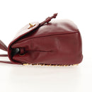 CHANEL Backpack Caviar Skin Red Gold CC Auth bs30593V-4