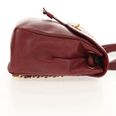 CHANEL Backpack Caviar Skin Red Gold CC Auth bs30593V-5