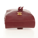 CHANEL Backpack Caviar Skin Red Gold CC Auth bs30593V-6