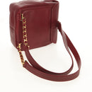 CHANEL Backpack Caviar Skin Red Gold CC Auth bs30593V-7