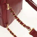CHANEL Backpack Caviar Skin Red Gold CC Auth bs30593V-8