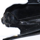 CELINE Horse Carriage Shoulder Bag Leather Black Gold Auth bs30594-20