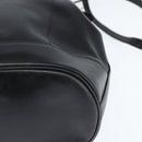 TIFFANY&Co. Shoulder Bag Leather Black Gold Auth bs30595-11