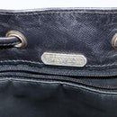 TIFFANY&Co. Shoulder Bag Leather Black Gold Auth bs30595-14